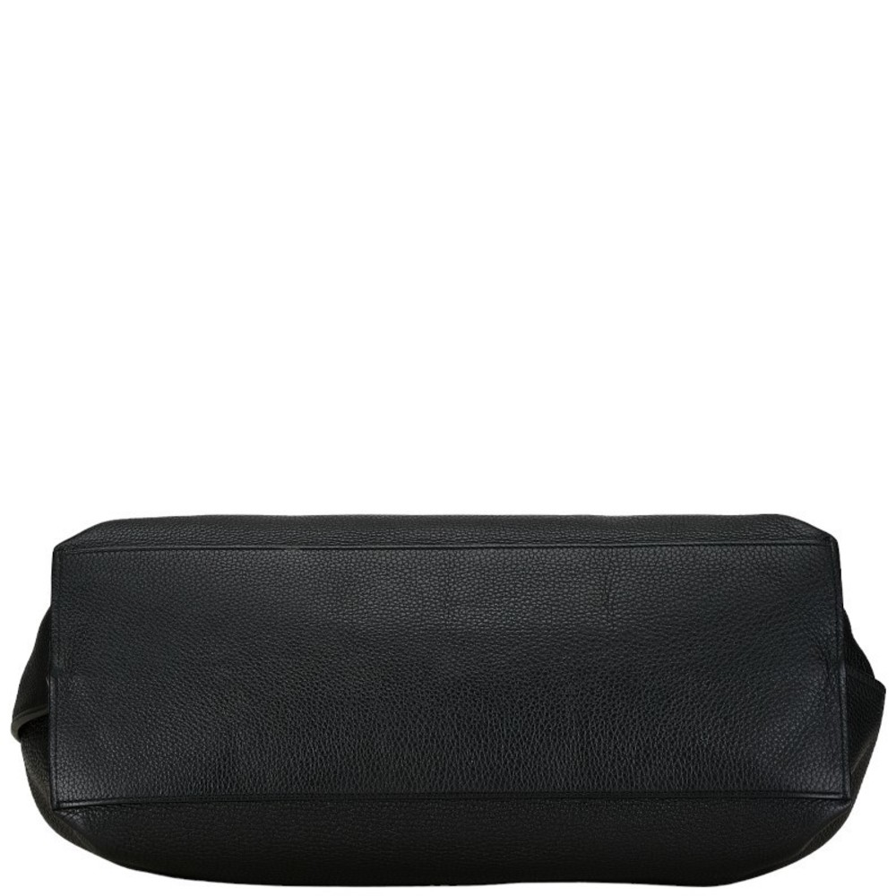 Gucci Daily Leather 2WAY Shoulder Bag Bamboo Tote Black Bag - Picture 5 of 11